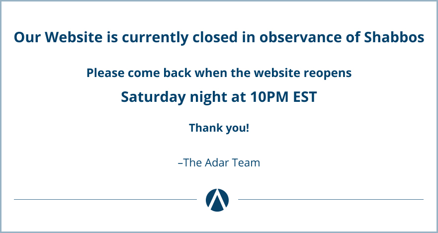 Our website is closing today at 7:00pm EST. Reopening Saturday night at 9:45pm EST.