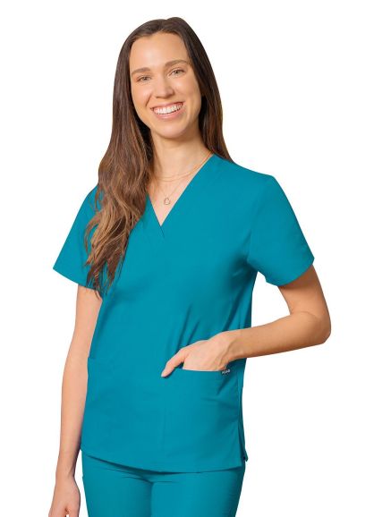 Unisex V Neck Tunic 2  Pocket Top
