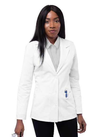 Women's 28" Tailored Consultation Coat White 2X