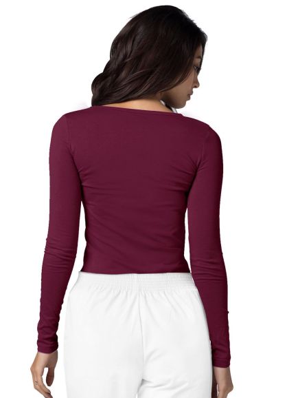 Long Sleeve Comfort Tee Burgundy 2X