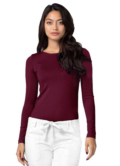 Long Sleeve Comfort Tee Burgundy 2X