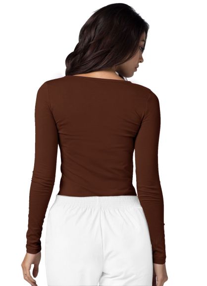 Long Sleeve Comfort Tee Coffee 2X