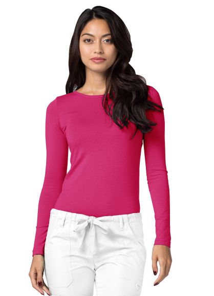 Long Sleeve Comfort Tee Fuchsia 2X