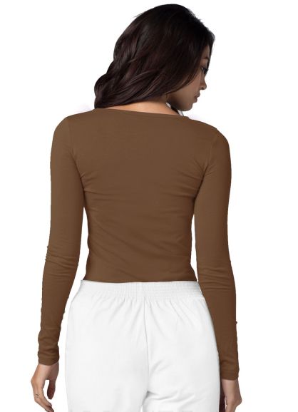 Long Sleeve Comfort Tee Mocha Quartz 2X
