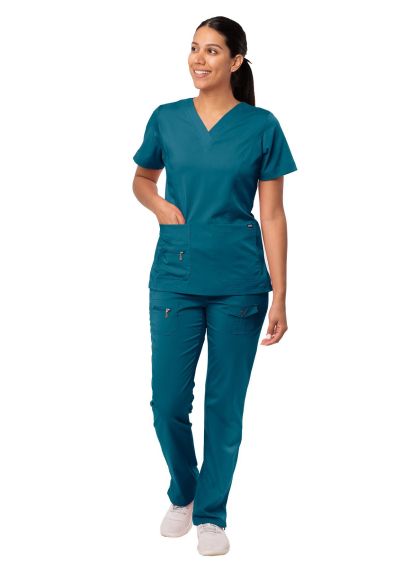 Women's Breakthrough Plus Scrub Set Caribbean Blue 2X