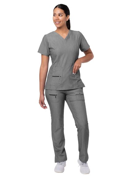 Women's Breakthrough Plus Scrub Set Heather Grey 3X