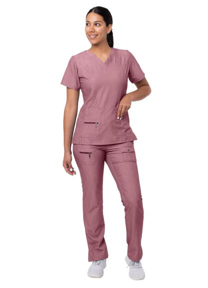 Women's Breakthrough Plus Scrub Set Heather Wine S