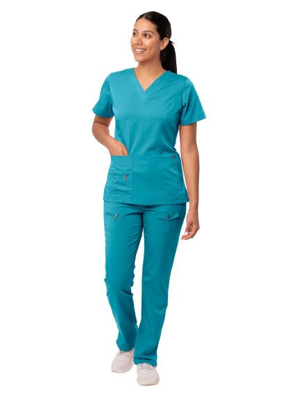 Women's Breakthrough Plus Scrub Set Teal Blue 3X