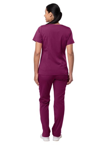 Women's Breakthrough Plus Scrub Set Wine 2X