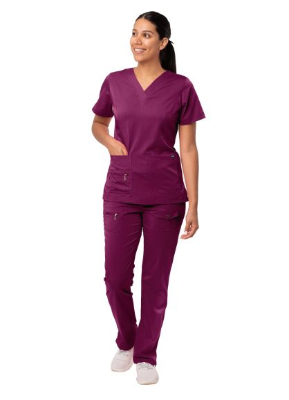 Women's Breakthrough Plus Scrub Set Wine S