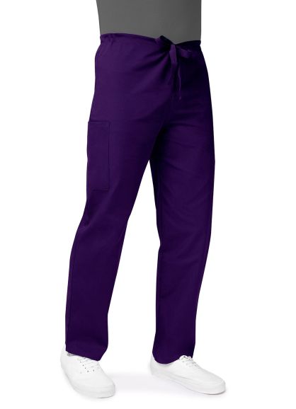 Unisex Drawstring Pants Purple 2X