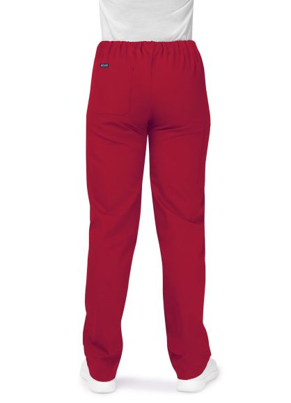 Unisex Drawstring Pants Red 2X