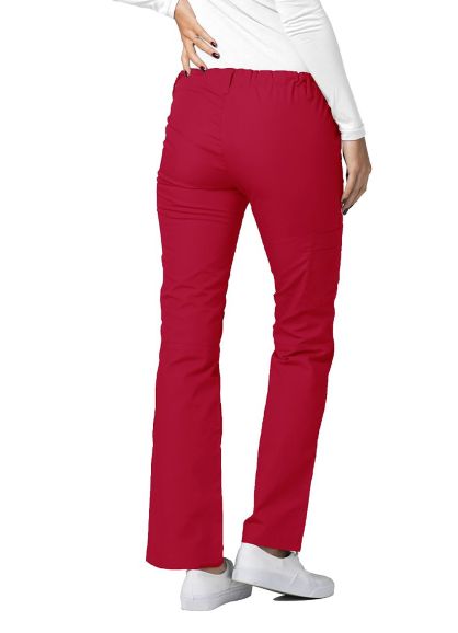 Low-Rise Drawstring Pants Red 2X