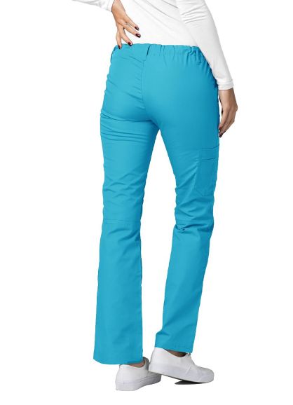 Low-Rise Drawstring Pants Turquoise 2X
