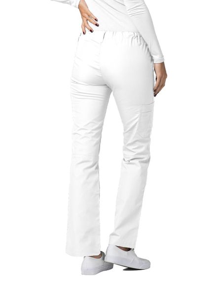 Low-Rise Drawstring Pants White 2X