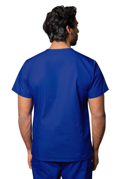 Unisex V Neck Tunic 1 Pocket Royal Blue 2X