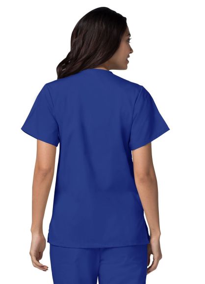 Double Pocket Snap Front Top Royal Blue 2X