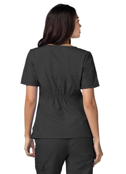 Sweetheart V-neck Top Pewter 2X