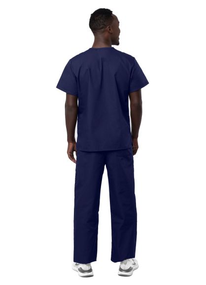 Unisex Drawstring Scrub Set Navy 3X