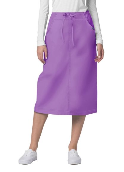 Mid-Calf Length Drawstring Skirt Lavender 10