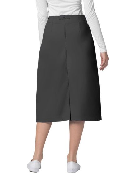 Mid-Calf Length Drawstring Skirt Pewter 10