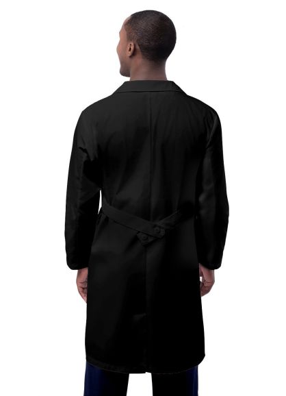 Unisex 39" Lab Coat with Inner Pockets Black 34