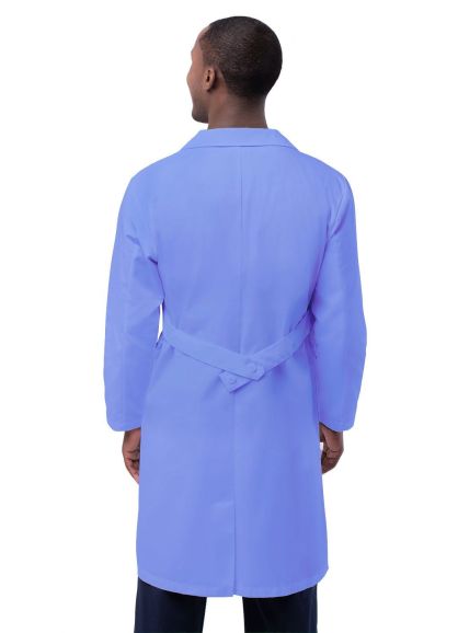 Unisex 39" Lab Coat with Inner Pockets Ceil Blue 34