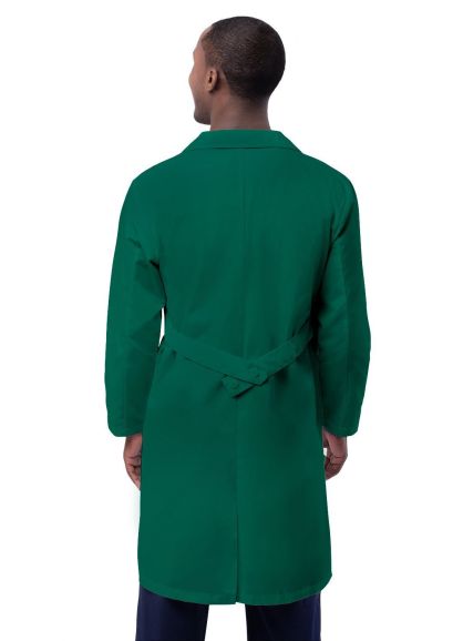 Unisex 39" Lab Coat with Inner Pockets Hunter Green 34