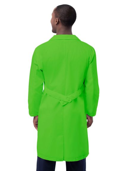 Unisex 39" Lab Coat with Inner Pockets Neon Lime Green 38