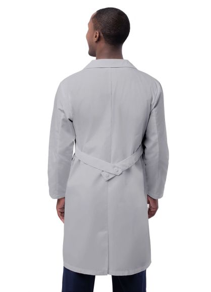 Unisex 39" Lab Coat with Inner Pockets Silver Gray 36