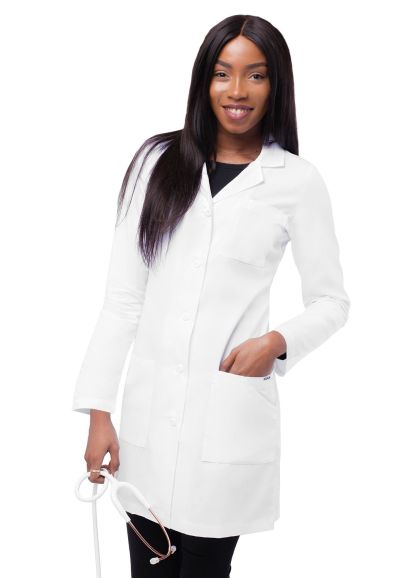 Women's 36" Slim-Fit Lab Coat White 18