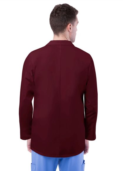 Unisex 31" Classic Consultation Coat Burgundy 2X