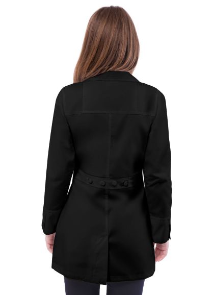 Women's 32" Perfection Lab Coat Black 2X