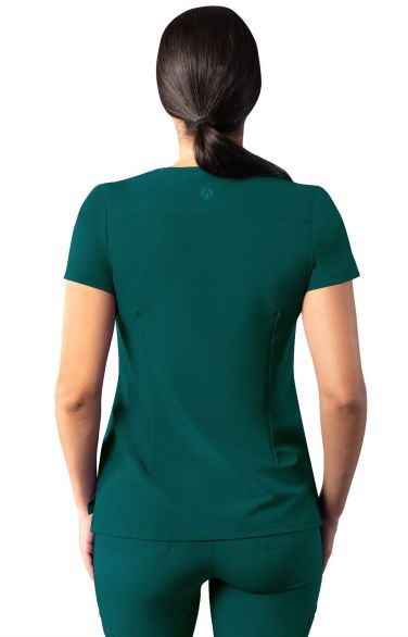 Modern V-Neck Top Dark Teal 3X