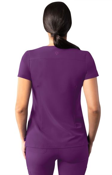 Modern V-Neck Top Eggplant 3X