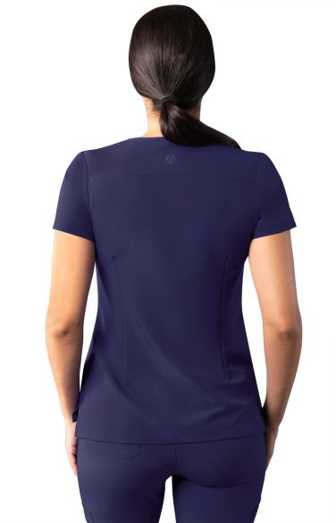Modern V-Neck Top Navy 2X