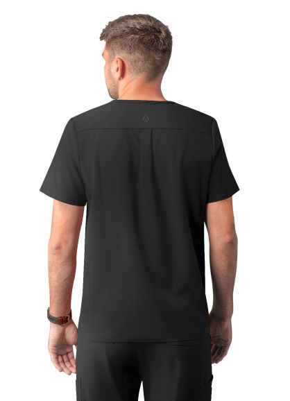 Men's Modern V-Neck Top Black 2X
