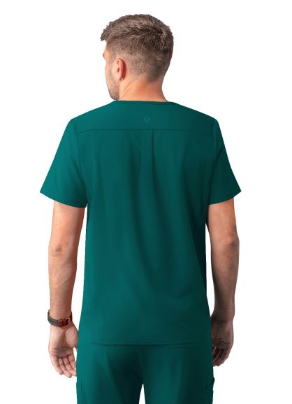 Men's Modern V-Neck Top Dark Teal XXS