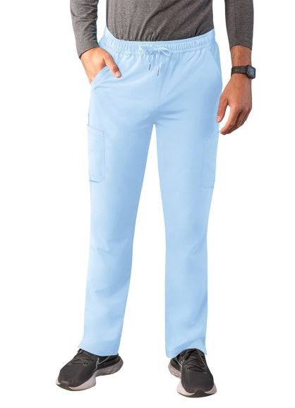 Men's Slim Leg Cargo Drawstring Pant Sky Blue 2X