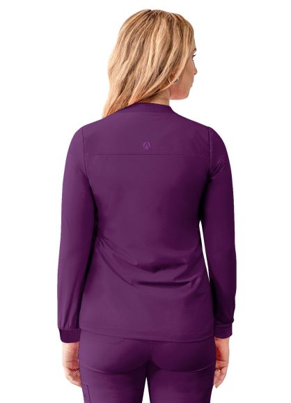 Women's Bomber Zipped Jacket Eggplant 2X