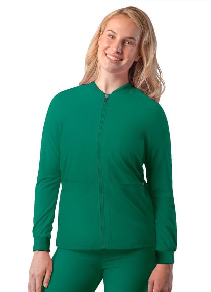 Women's Bomber Zipped Jacket Hunter Green 2X