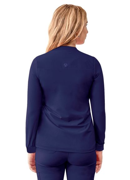 Women's Bomber Zipped Jacket Navy 2X