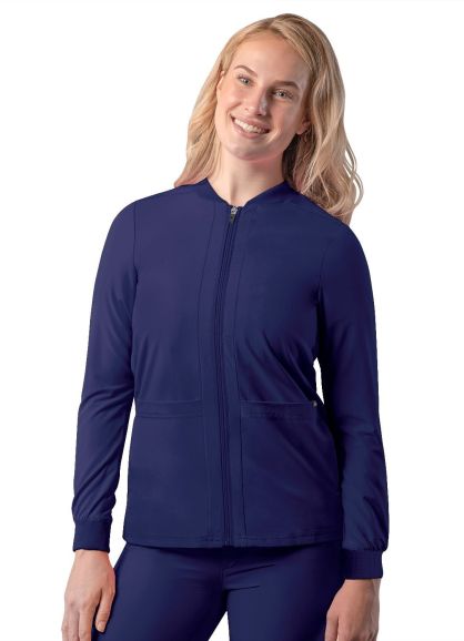 Women's Bomber Zipped Jacket Navy 2X