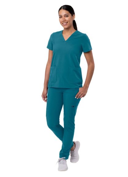 Women's Go-Basic Scrub Set Caribbean Blue XS
