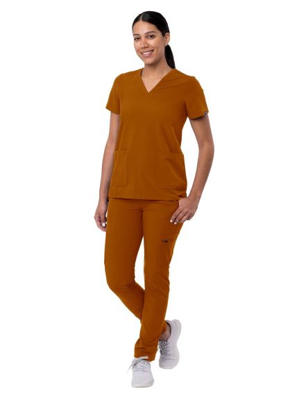 Women's Go-Basic Scrub Set Caramel 2X