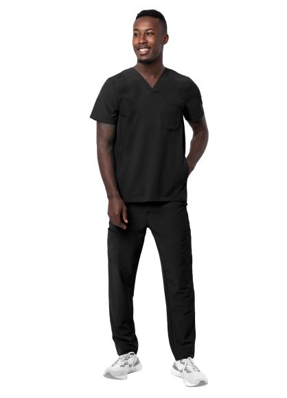 Men's Go-Everyday Cargo Scrub Set Black 2X