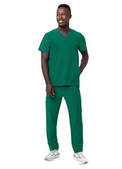 Men's Go-Everyday Cargo Scrub Set Hunter Green 2X