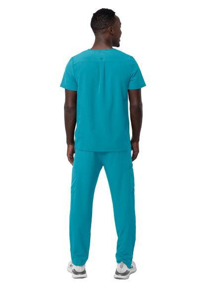 Men's Go-Everyday Cargo Scrub Set Teal Blue 2X