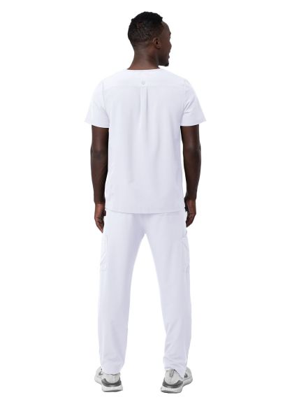 Men's Go-Everyday Cargo Scrub Set White 2X