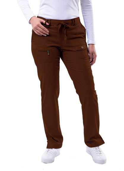 Women’s Slim Fit 6 Pocket Pant Coffee 2X